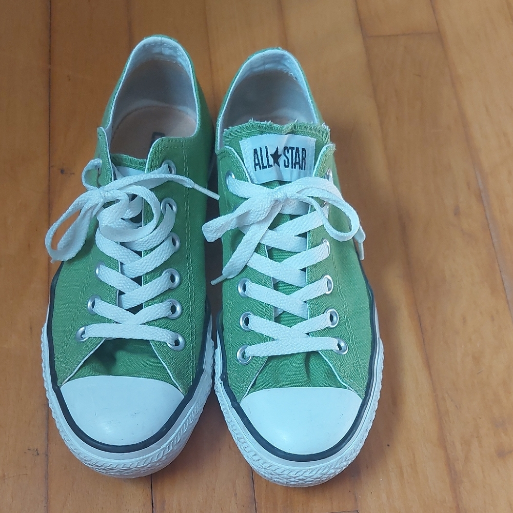 Avocado Green Converse Low Tops